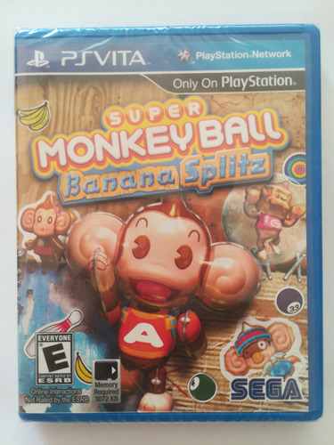 Super Monkey Ball Banana Splitz Ps Vita 100% Nuevo Original