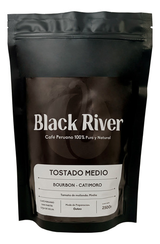 Café Black River 250gr Tostado Medio Molido Puro Orgánico