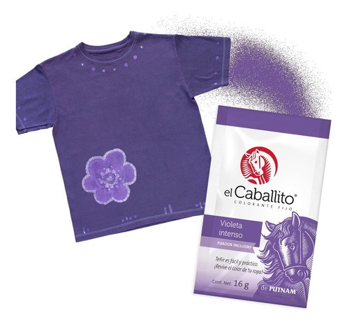 El Caballito Colorante Para Ropa Violeta Intenso 16g