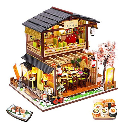 Casa De Muñecas En Miniatura De Spilay Diy Con Muebles De M