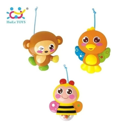 Movil De Cuna Bebe Volumen Luz Y Musica Sonido Huile Toys
