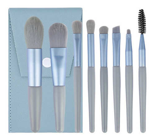 Set Brochas Makeuptravel Mini (x8 Piezas) + Estuche A203-8