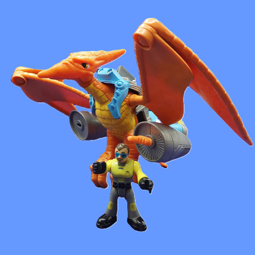 Imaginext Dino Riders Pterodáctilo (dinosaurio) 2011 (Usado)