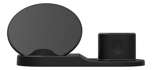 Cargador Inalámbrico Soporte Apple Watch Celular Rondon Color Negro