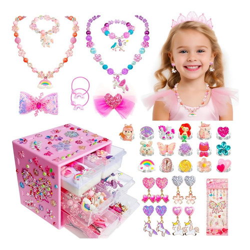 Joyería, Juguetes Para Niñas, Anillos Encantadores, Pendient