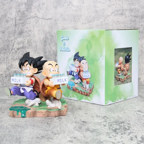Figura Dragon Ball Repartidor De Leche Infancia Goku Krilin