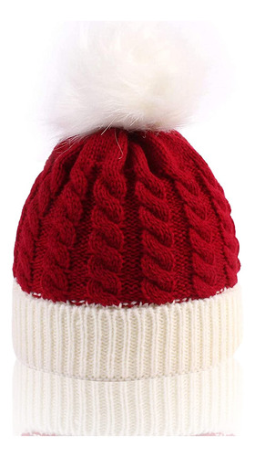 Asekonc Gorro De Punto De Pap Noel Para Beb, Gorro De Navida