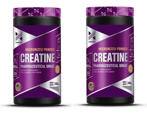 Xtrenght Creatina Pack 500grs - Fuerza Recuperación Potencia