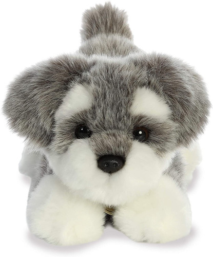 Imagem 2 de 3 de Pelúcia Cachorro Schnauzer Da Série Miyoni Aurora 25cms Comp