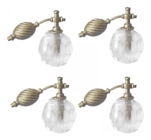 2 Garrafa De Perfume Em Miniatura Com 4 Peças Modelo De