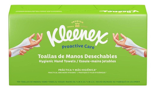 Toalla De Manos Desechables Kleenex Proactive Care