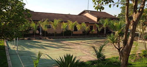 Imagem 9 de 16 de Chácara 15.000m2, Casa Sede Com 4 Dormitórios, 2 Suítes, Área Gourmet Com Churrasqueira, Casa De Caseiro, Lago, 2 Piscinas, Campo De Futebol, Quadra - Ch00291 - 71050509