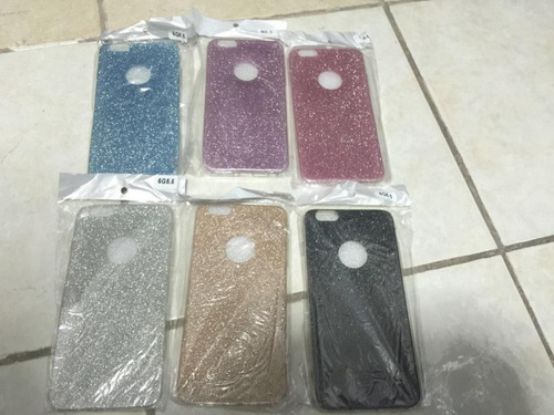 Funda Para iPhone Galaxy Glitter Delgada Mujer Brillos Case