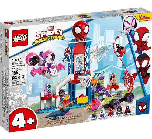 Lego Spidey - Cuartel General Arácnido De Spider-man (10784) Cantidad de piezas 155
