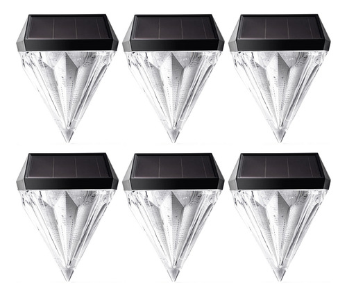 Luces Solares De Terraza Con Forma De Figura De Diamante, Po