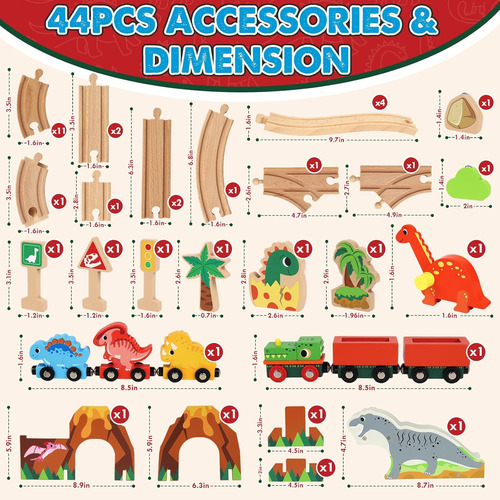 Juego De Tren De Madera Lehoo Castle, Tren De Madera De D...