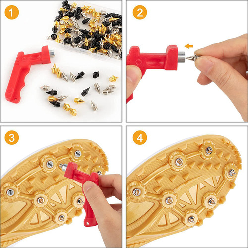 144 Pcs Replacement Cleats Track Field Shoe Cleats, Spikes
