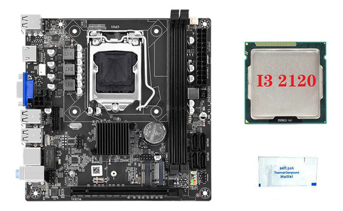 Placa Base H61s (h61) Lga1155+cpu I3 2120+grasa Térmica Su