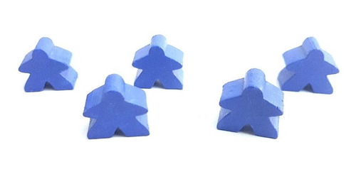 Imagen 2 de 5 de Pack 5 Meeples Compatibles Carcassone - Factor Estudio