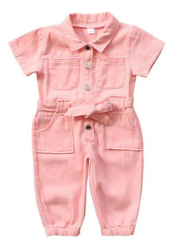 Fashion Short Sleeve Jeans Jumpsuit For Boys And Girls 2024