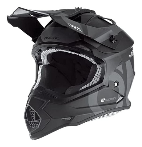 Casco De Adulto Oneal 2series Slick (negro / Gris, LG)