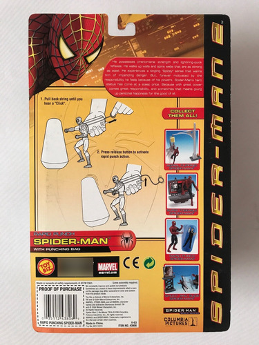 Rapid Punch Spiderman 2 Movie Toybiz 2004 Jameson Sam Raimi (Usado)