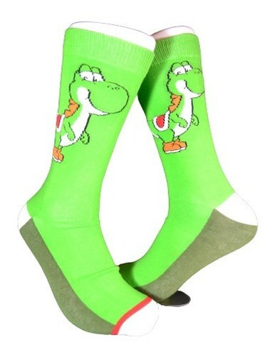 Calcetines Divertidos Animados Mario Yoshi V2