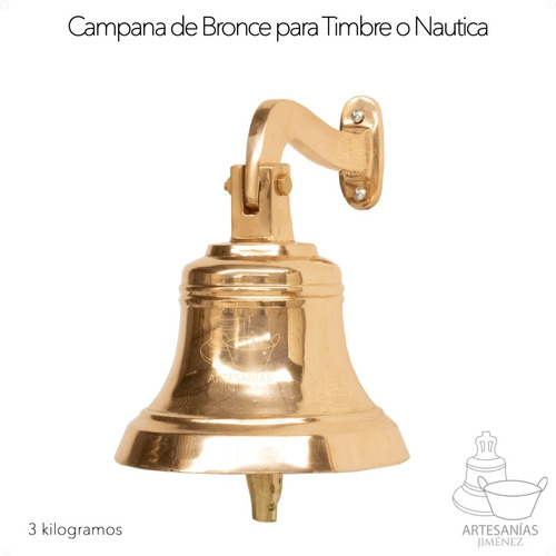 Campana De Bronce Para Timbre De Casa O Barco Nautica