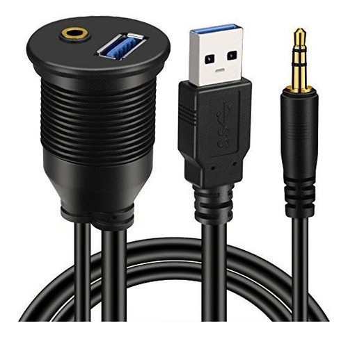 Batige Usb 3.0 Y 3.5mm Cable De Montaje Para Automovil Cable