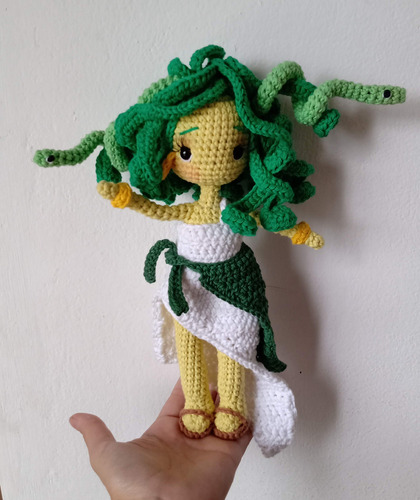 Muñeca Medusa Amigurumi Crochet