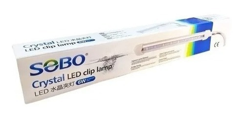 Lampara Led Cristal Tipo Clip Para Acuarios Sobo Scl6w 31cms