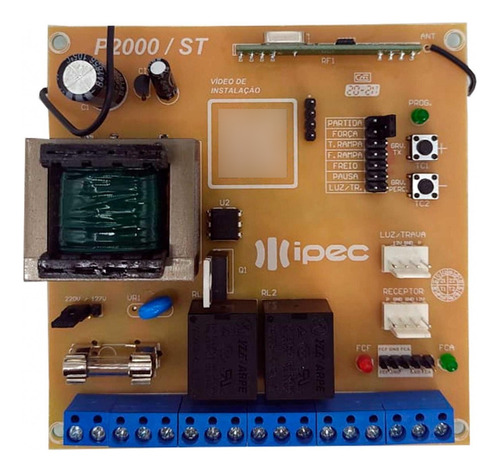 Placa Central P2000 St Full Ipec Comando Motor Portão