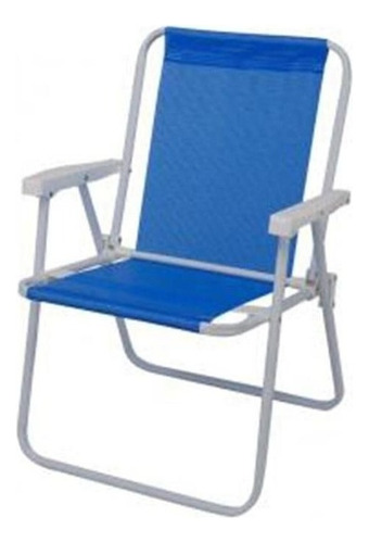 Cadeira De Praia Mor Alta Sannet Azul - Ref.2283
