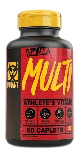 Mutant Multivitamínico Vitaminas 60 Cápsulas 30 Servicios 