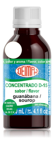 Concentrado Saborizante Sabor Guanábana D-15 120 Ml.