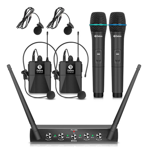 Debra Audio Pro Uhf Sistema De Micrófono Inalámbrico De 4.