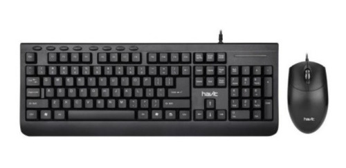 Set Havit De Teclado Y Mouse Con Cable Usb 1.4m Hv-kb540cm