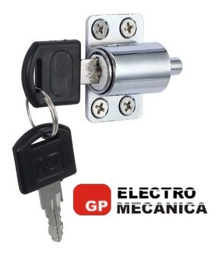 Imagen 2 de 9 de Cerradura Puerta Ventana Corrediza Aluminio Bronzen Cromada
