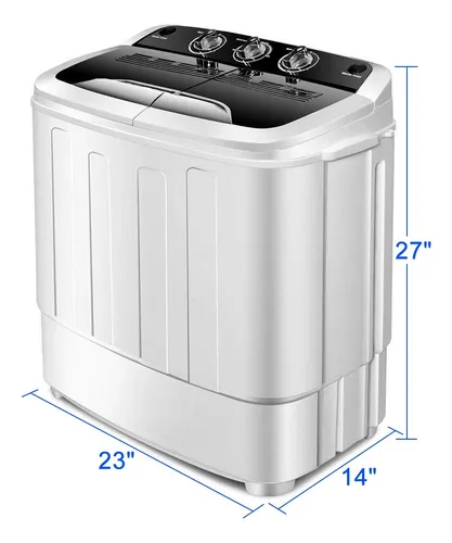 Lavadora Portátil Waterjoy Doble Tambor 5.90 Kg Compacta