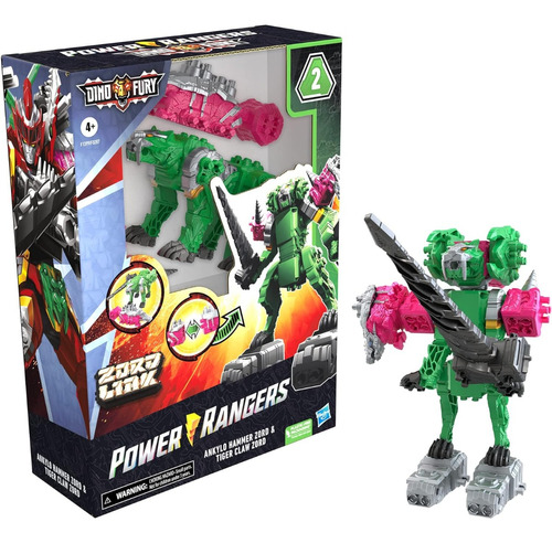 Power Ranger Tiger Claw Zord E Ankylo Hammer Zord Hasbro