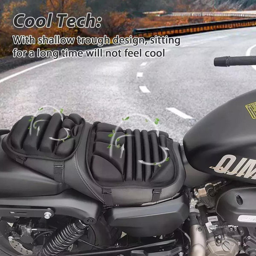 Cojín Doble Para Asiento De Moto Para Todas Las Estaciones.