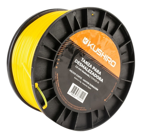 Imagen 2 de 7 de Tanza Bordeadora Desmalezadora Redonda 2.5mm 1kg Kushiro
