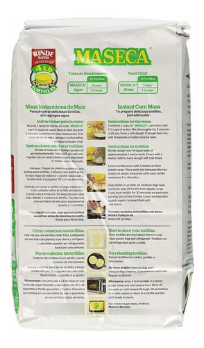 Imagen 2 de 3 de Instant Masa De Maíz Amarilla 22lb Masa Instantanea De Maiz