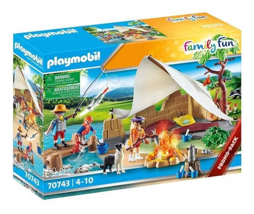 Playmobil 70743 Family Fun Familia De Camping