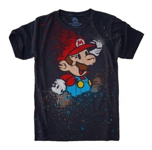 Camiseta Estilosa 3d Fullprint -  Games Smb