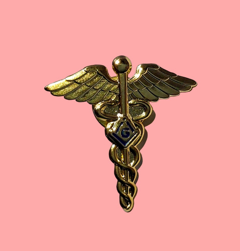 Pin Caduceu De Hermes Com Símbolo Maçom