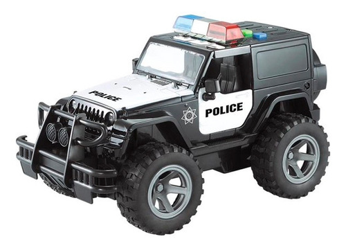Jeep Policial De Resgate, Luz, Som E Fricção 1:16 Shiny Toys