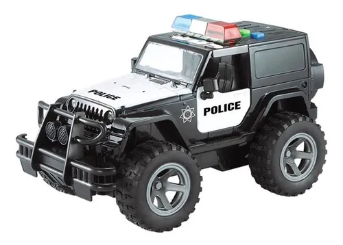 Carro controle remoto sem fio Polícia 1:32 – DM Toys