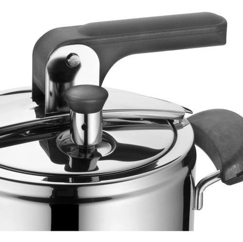 Imagem 4 de 5 de Panela De Pressão 5l Inox Italiana - Barazzoni