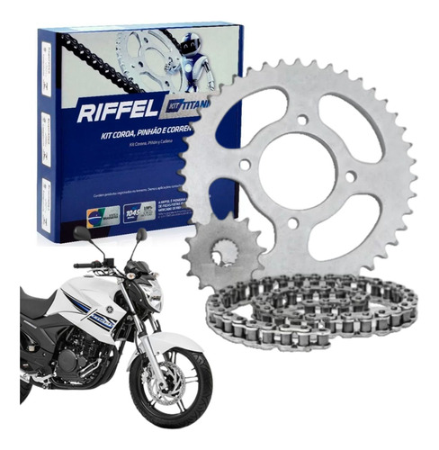 Kit Tração Fazer 250 2010 2011 2012 2013 Riffel S/ Retentor